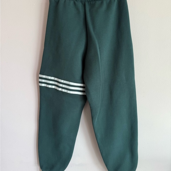Adidas Originals Womens Trefoil Stripe Sweatpants Green Joggers XS - Picture 4 of 4
